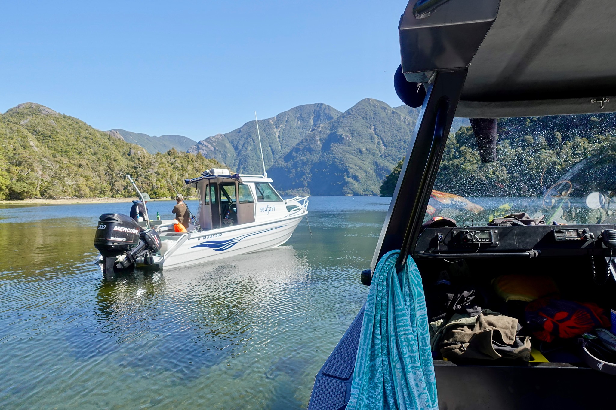 Fishers in Fiordland. Credit: Baden Alber